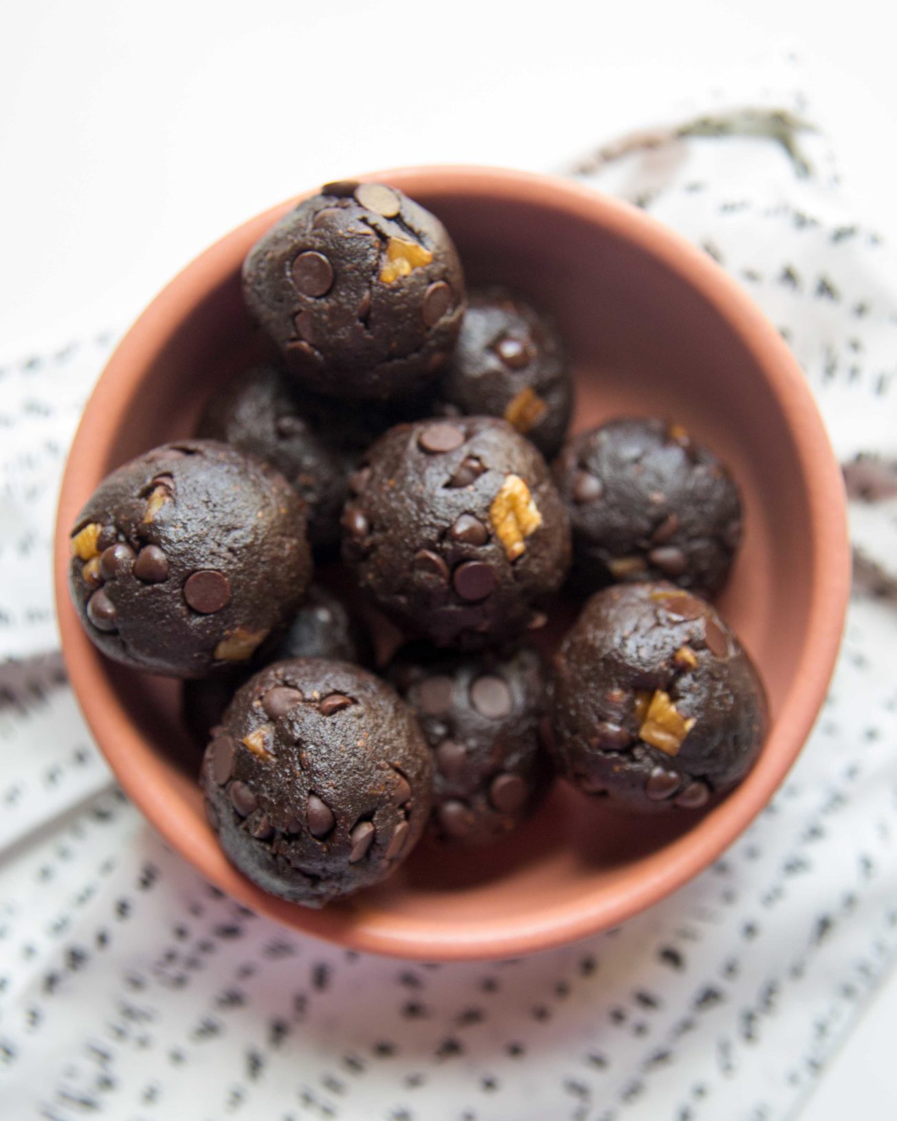 Fudgy Chocolate Dried Fig Bliss Balls