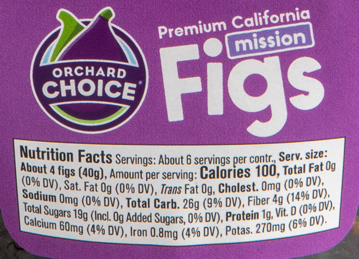 mission figs nutrition facts