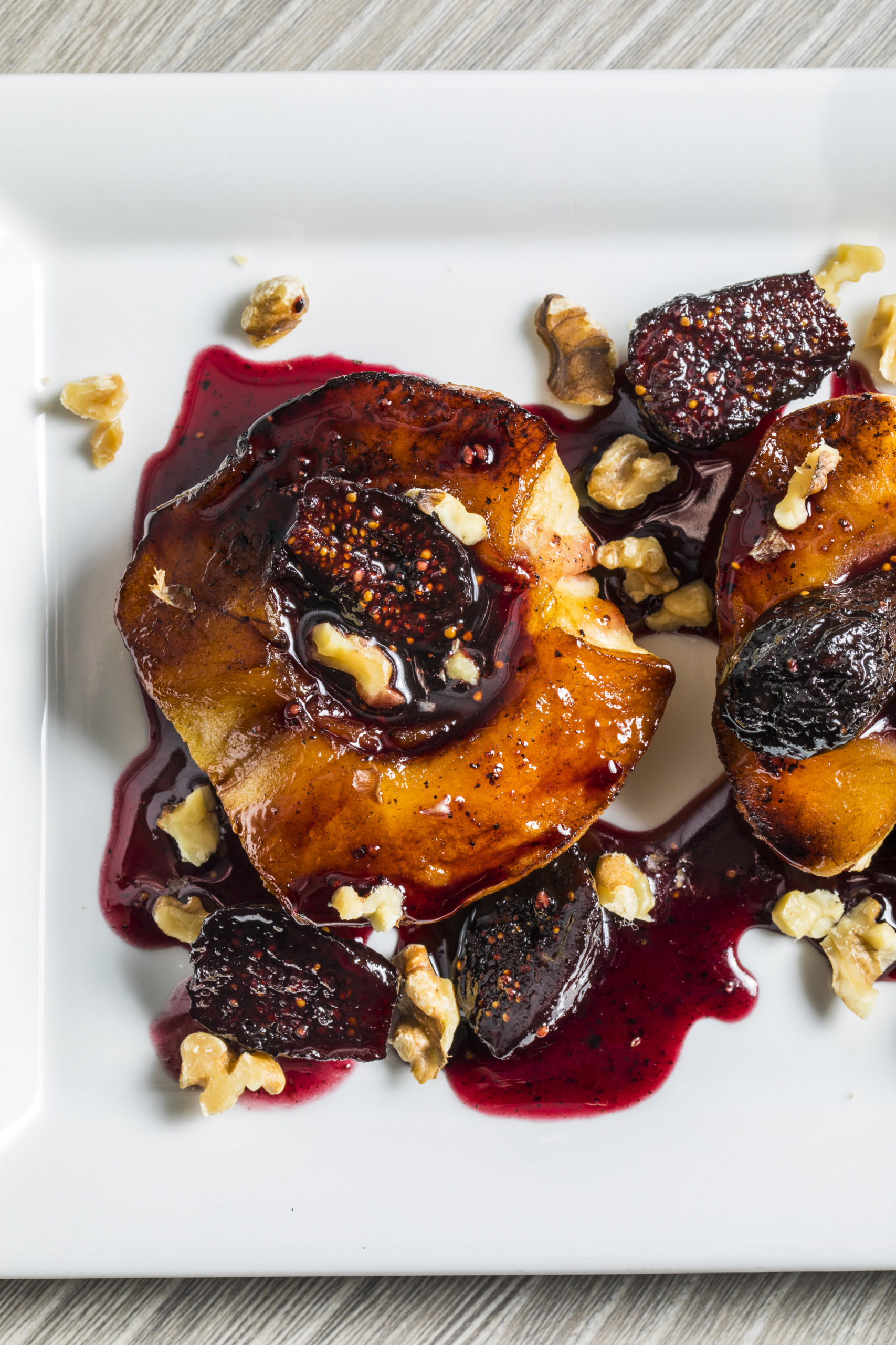 Red Wine Baked Apples and Figs