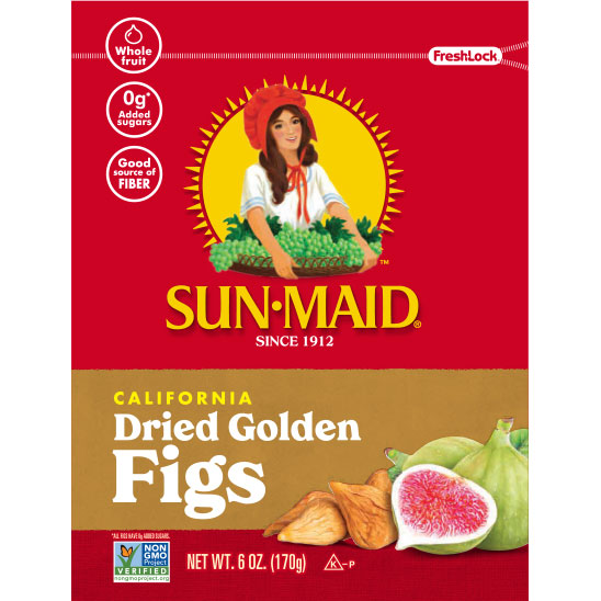 Sun-Maid California Dried Golden Figs (6 oz. Bag)