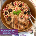chicken bulgur wheat salad with figs