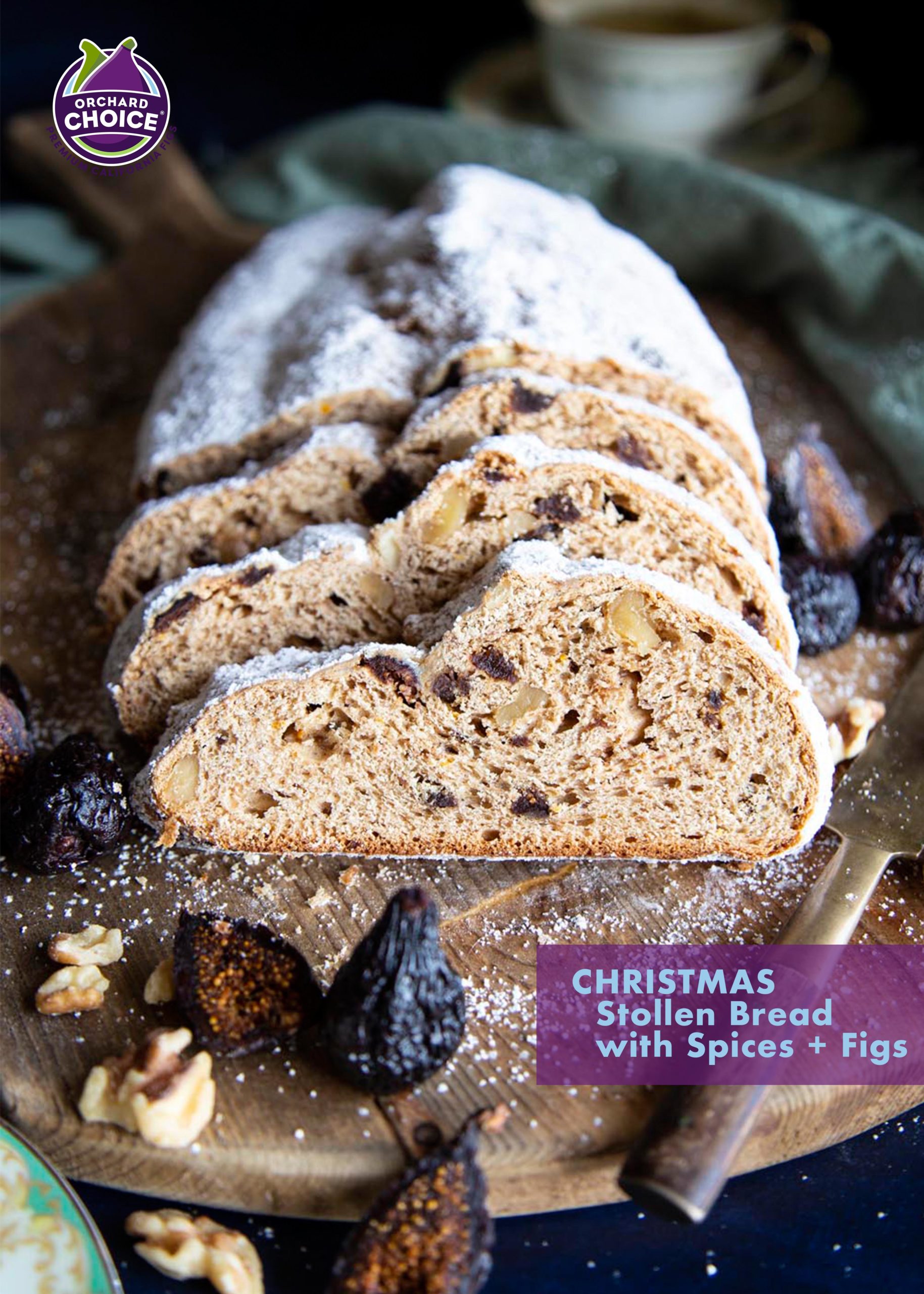 Fig Christmas Stollen Bread Recipe - Valley Fig Growers