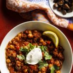 Have you tried garbanzo beans in chili? You'll love the twist on a classic. Moroccan spices & dried figs transform beef chili with chickpeas.