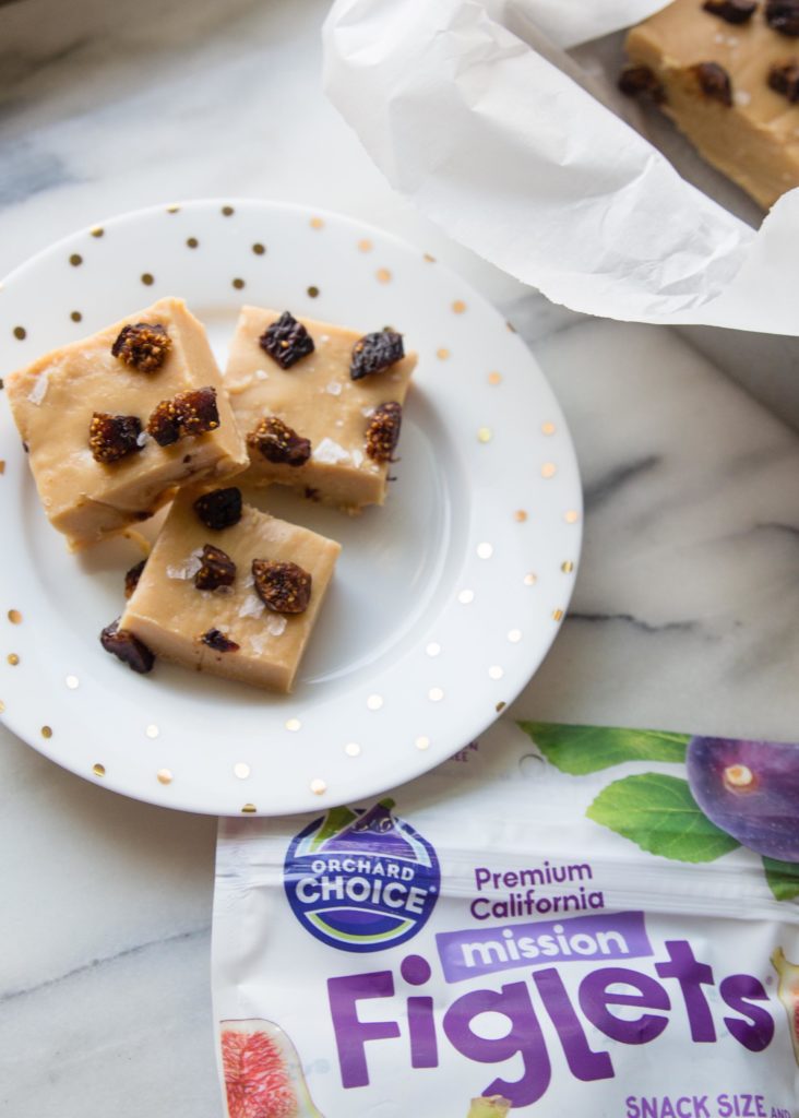 Peanut butter fudge with sweetened condensed milk, meet dried figs. If PB&J had a chewy candy cousin, this fig peanut butter fudge with condensed milk is it!