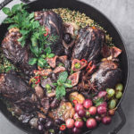 Lamb shanks recipes make meals special. Braised with spices & figs, our recipe for lamb shanks in oven shows you how to cook lamb shanks.