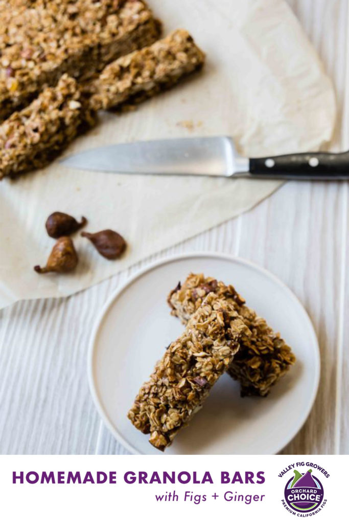 homemade granola bars with figs