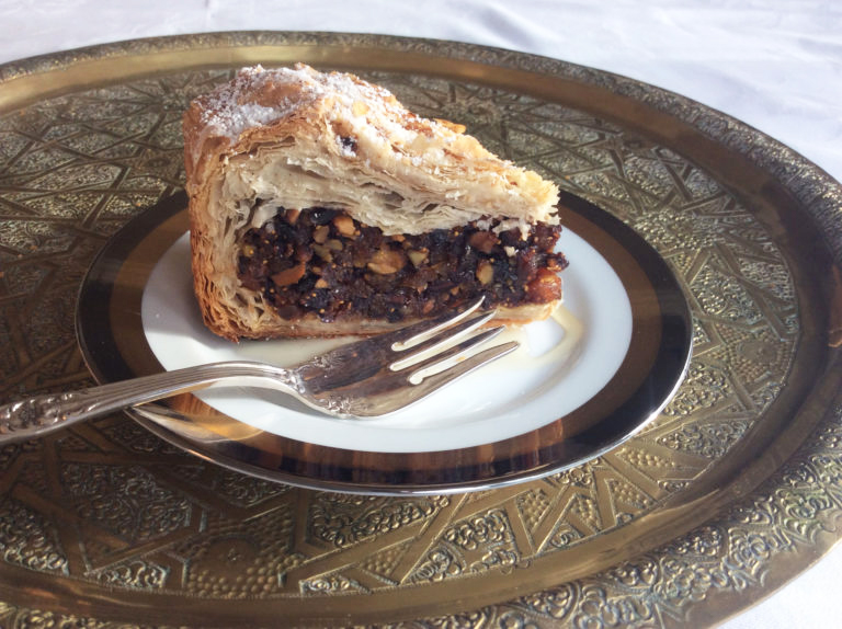 Fruitcake with dried fruit including our California Dried Figs is just right for Christmas. Our fruitcake recipe is wrapped in phyllo dough.