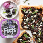 Goat's cheese puff pastry is the first step in a fig goat's cheese tart great for happy hour. Serve caramelised onion and goat's cheese tart for happy hour.