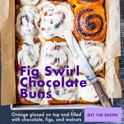 fig swirl chocolate buns
