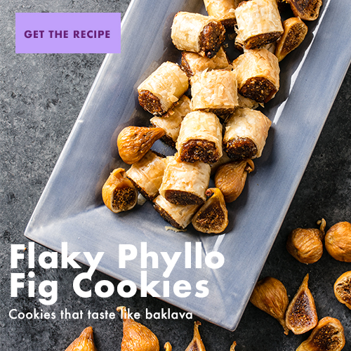 flaky phyllo cookies graphic