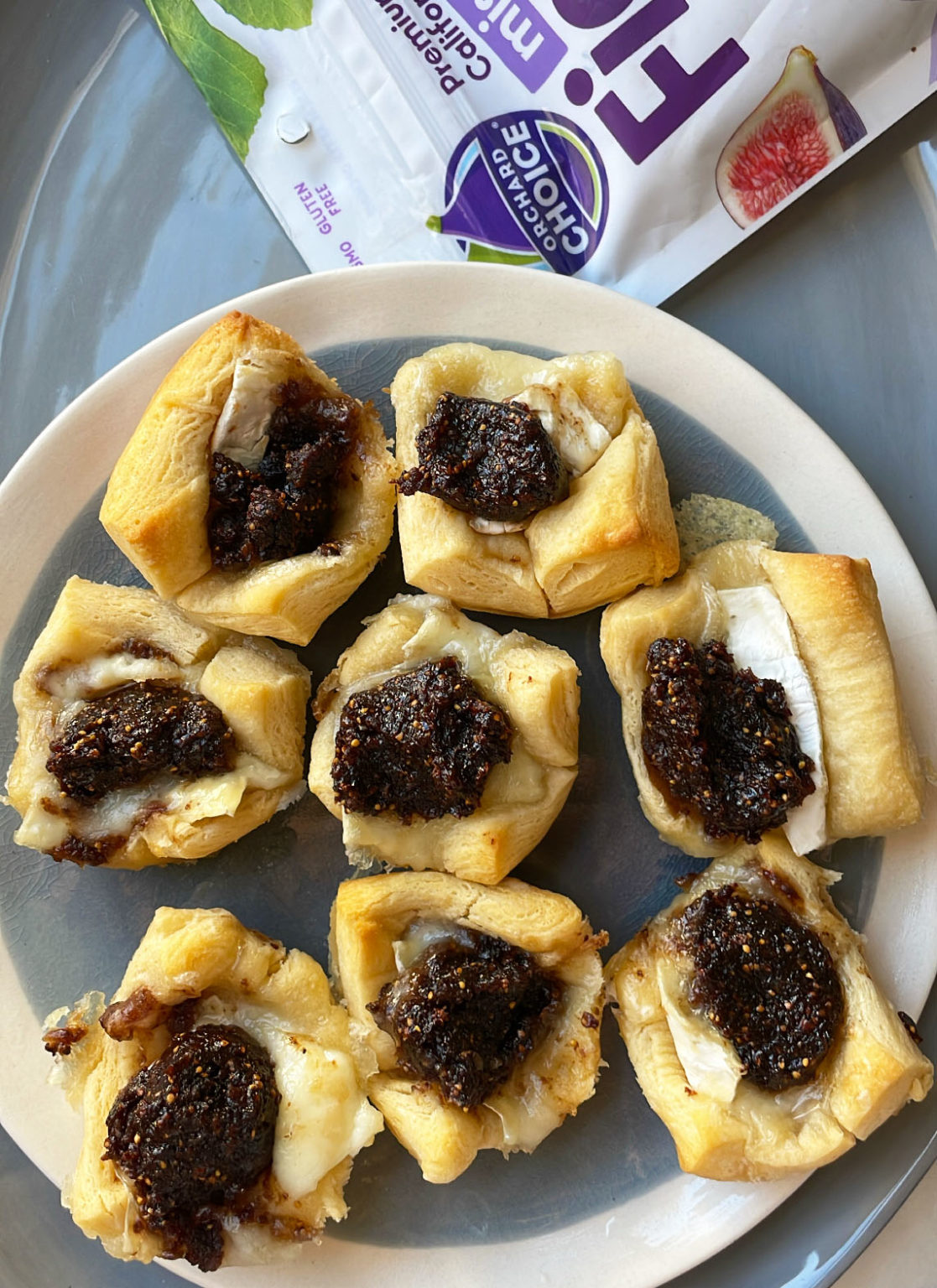 Baked Brie Bites With Crescent Rolls & Fig Thyme Jam | Valley Fig