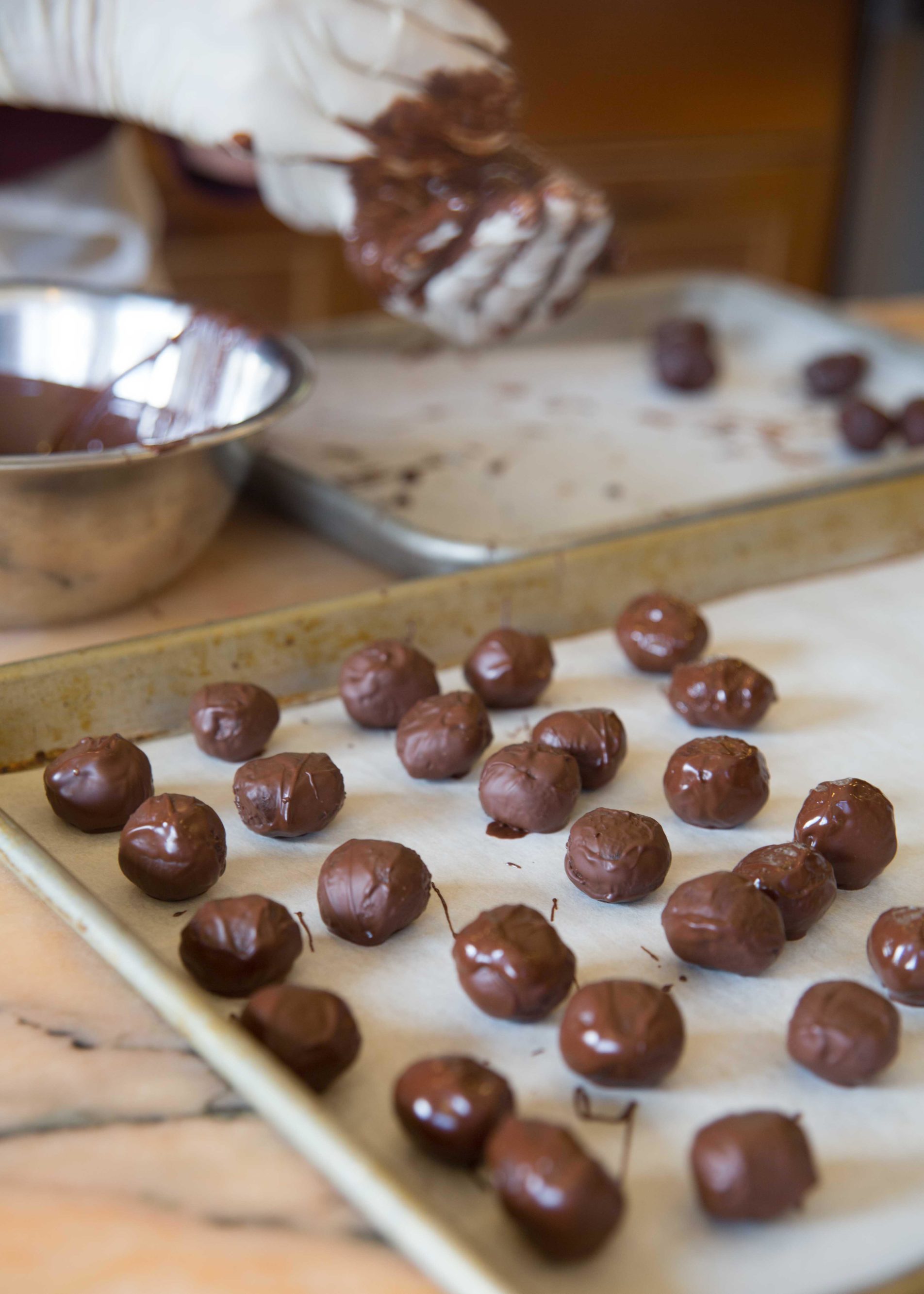 Cocoa Dusted Truffles Recipe Fig Enrobed Chocolates