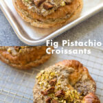 Fig Pistachio Croissants are a special breakfast that brings the bakery home. Learn how. Make fig pistachio filling for croissants easily.