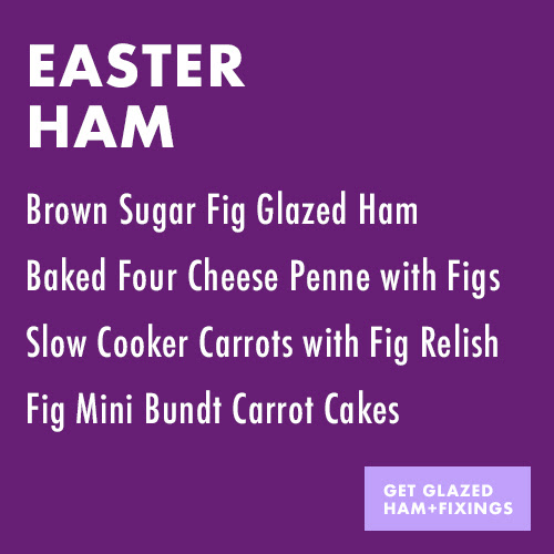 easter ham menu graphic