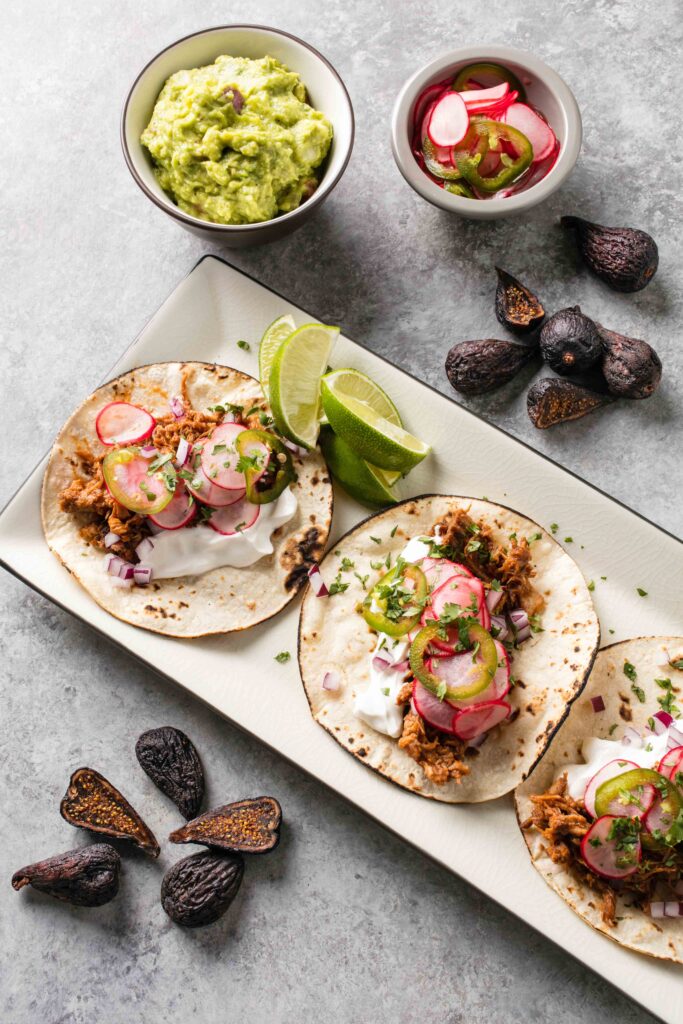 Pork and fig recipes bring fruit and protein together especially in this Mexican Pulled Pork Taco recipe. Try it on Taco Tuesday.