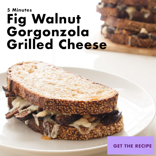 walnut gorgonzola grilled cheese