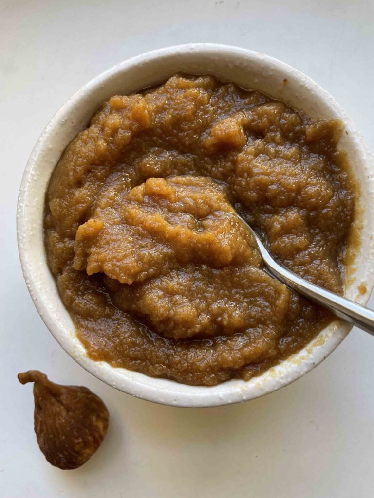 Make sugar free applesauce at home to know what is going in no sugar applesauce. Figs add natural sweetness to unsweetened applesauce.