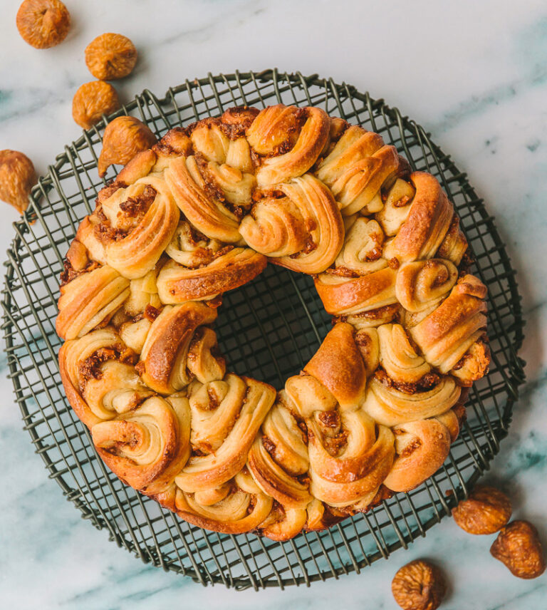 Croissant Monkey Bread with Golden Figs
