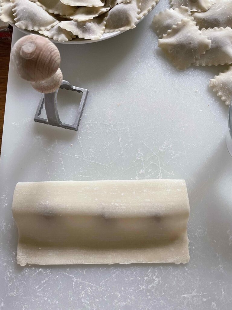 fig and goat cheese ravioli sealing dough