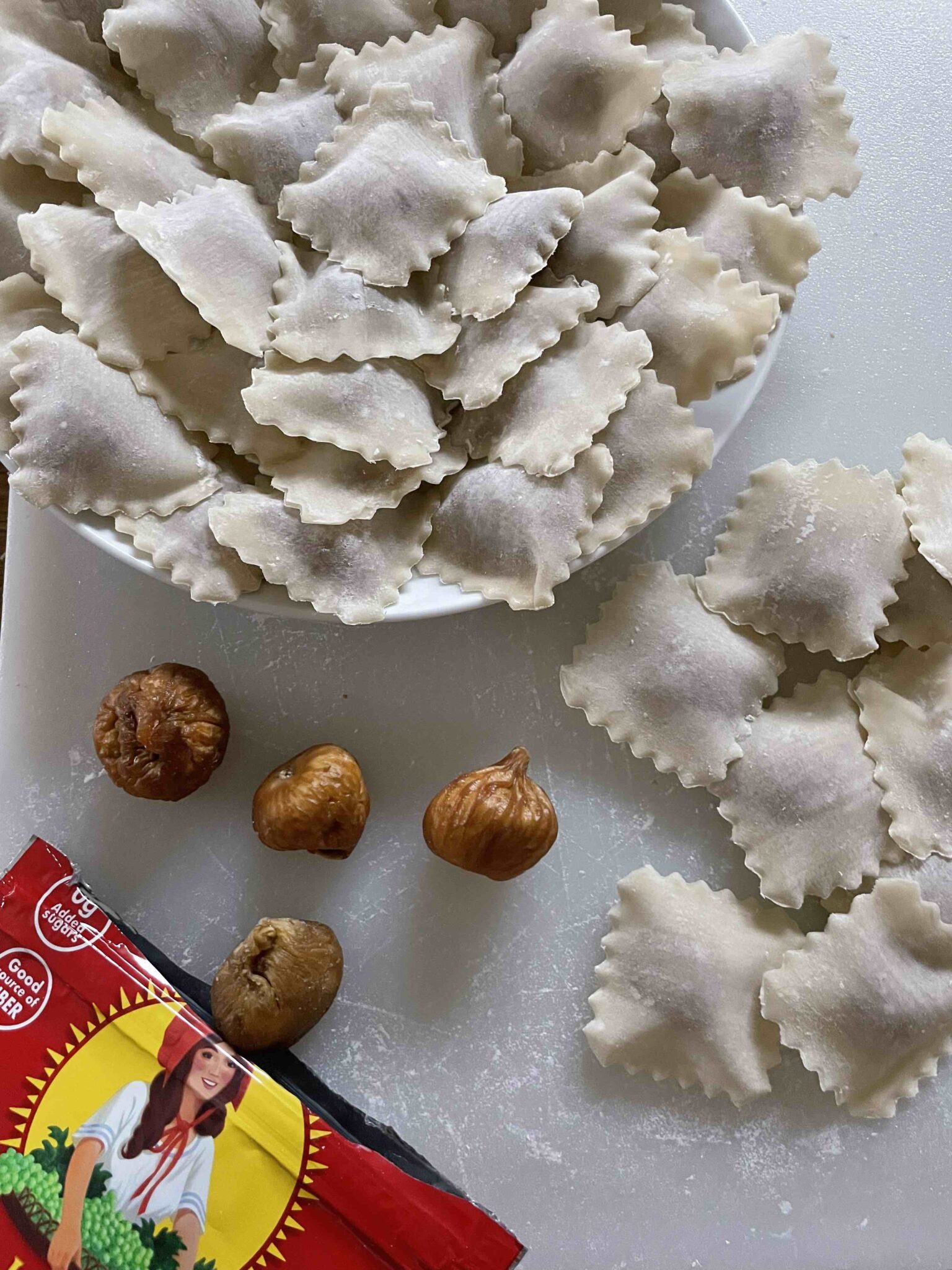 Fig and Goat Cheese Ravioli with Brown Butter