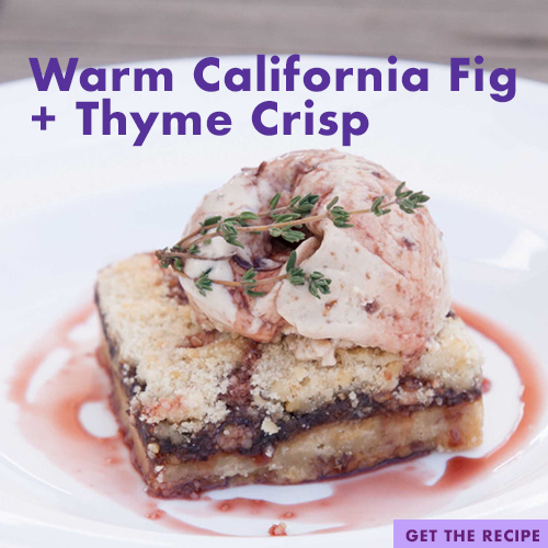 warm fig thyme crisp