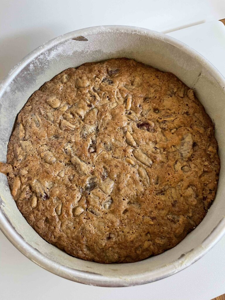Pan of nutty fig bars