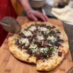 Four cheese balsamic fig tart flambe is fig pizza at its finest. This Peter Reinhart pizza recipe was a finalist in the CMAB Pizza Contest.