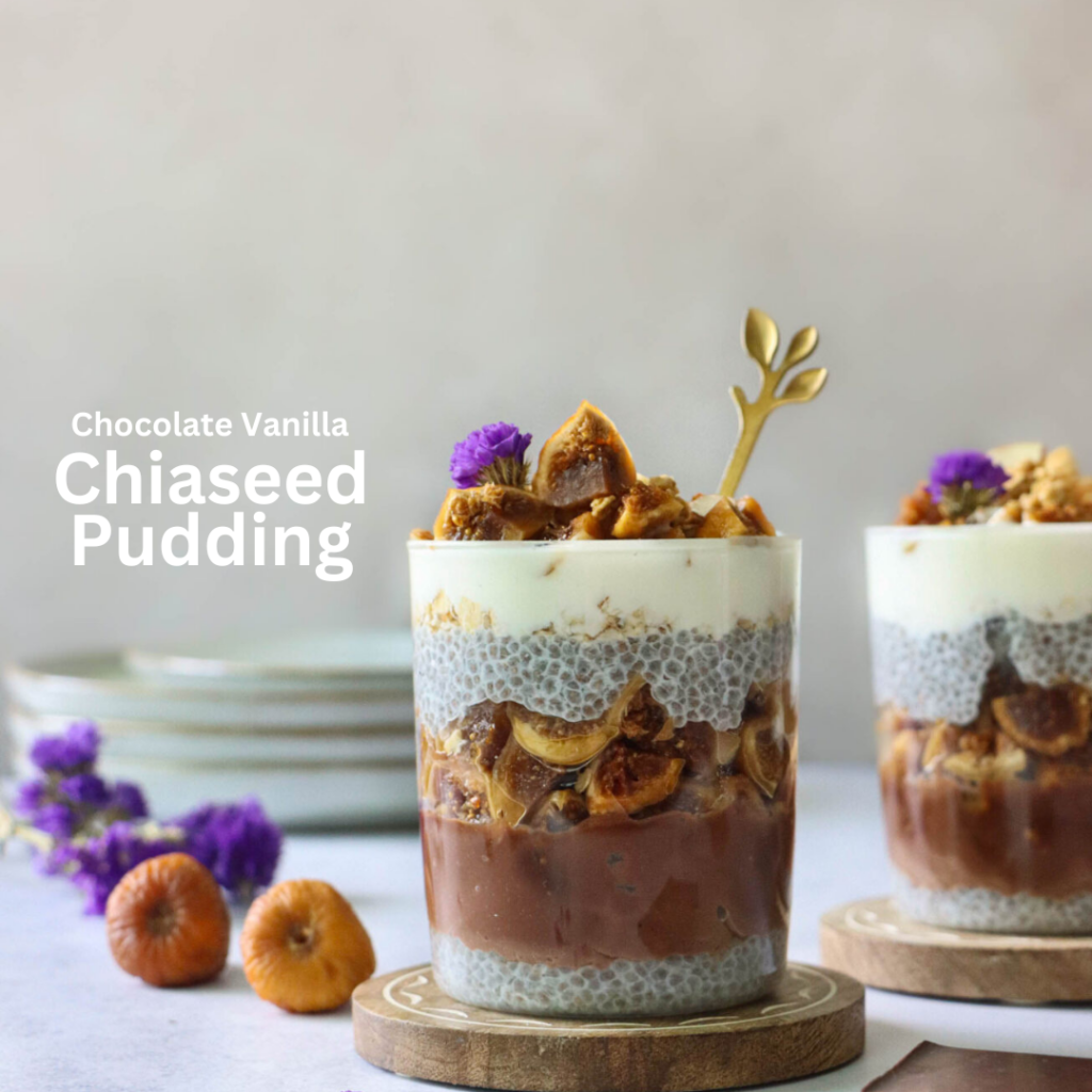 chocolate vanilla chiaseed pudding