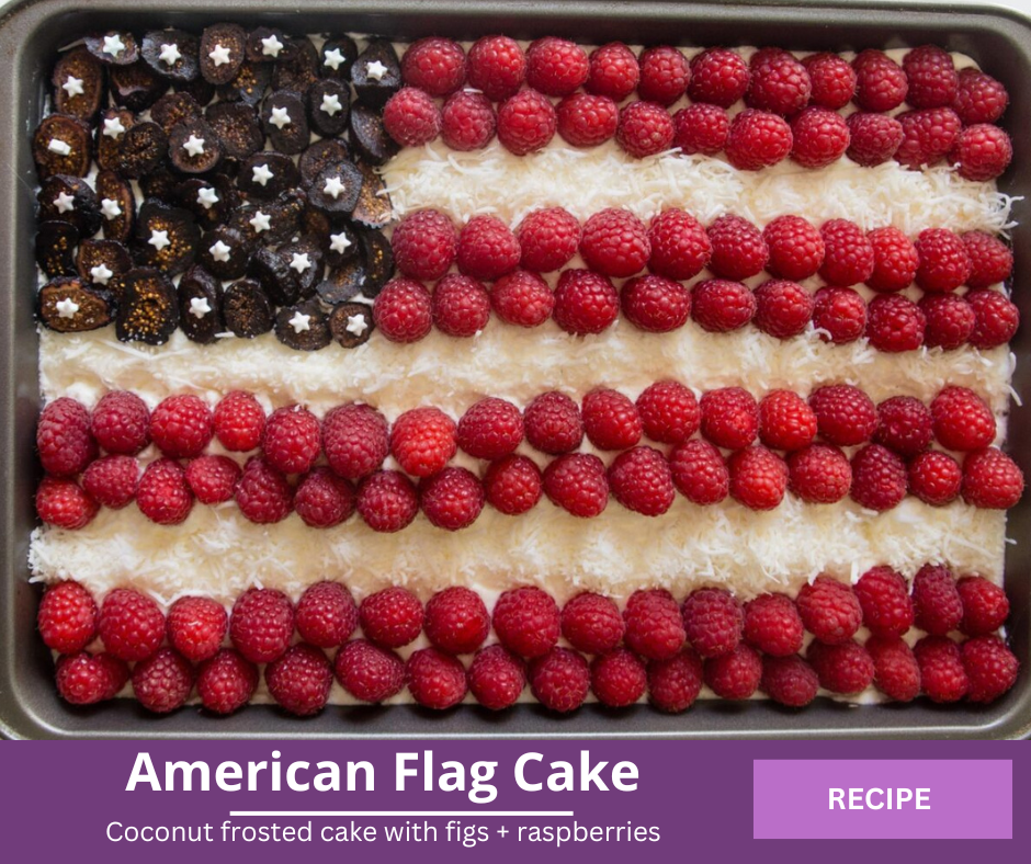 American flag cake photo