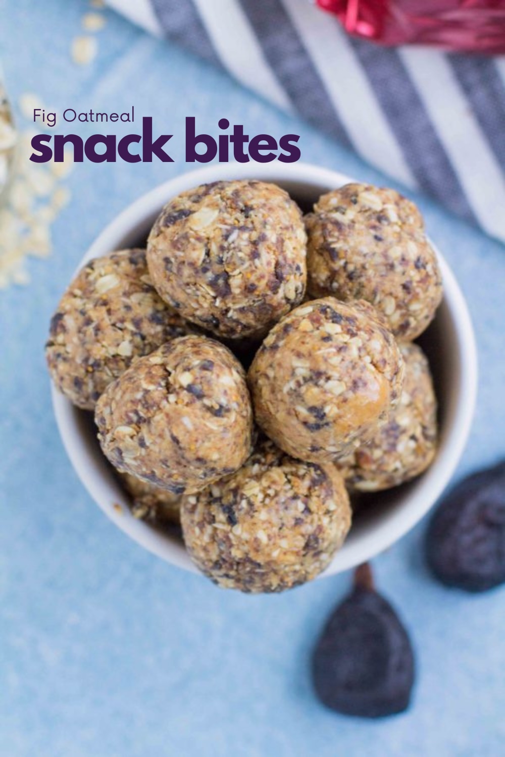 fig oatmeal snack bites - healthy late night snacks