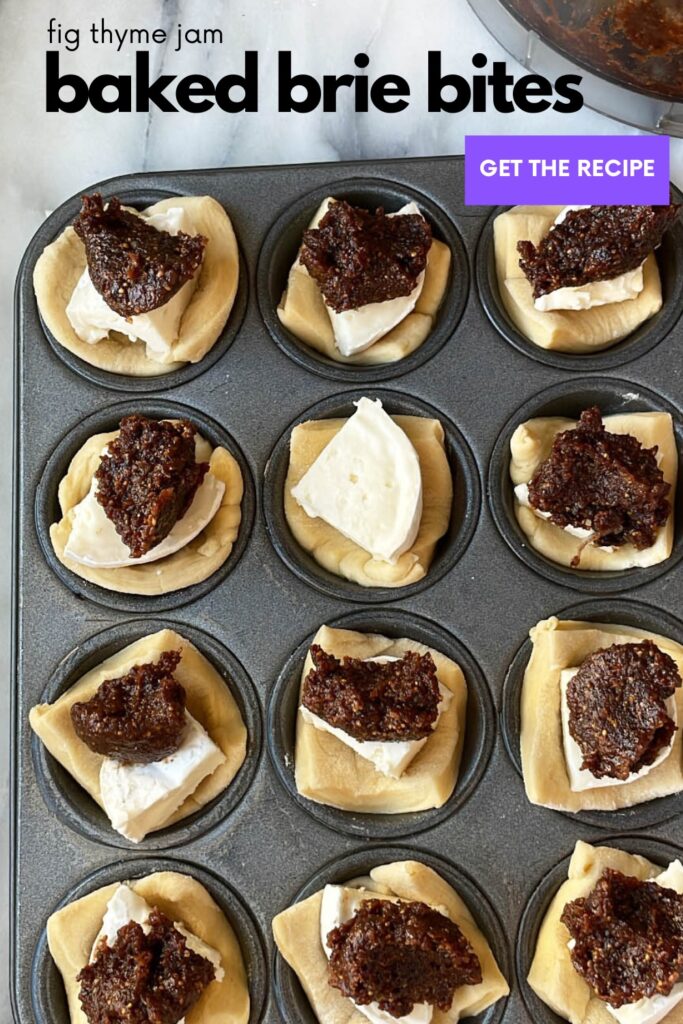 fig jam baked brie bites